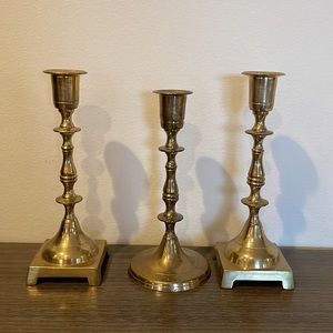 Brass candle stick holders